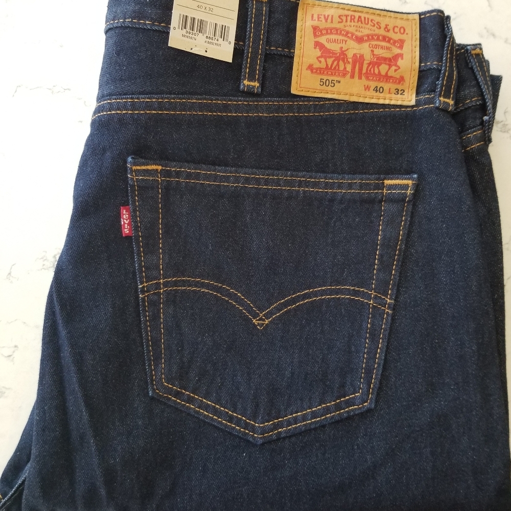 Levi's 505 Straight Leg Blue 40x32